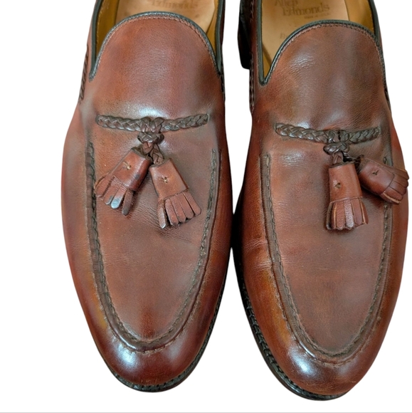Allen Edmonds Tassel Loafers Brown Leather sz 13 - Picture 3 of 9